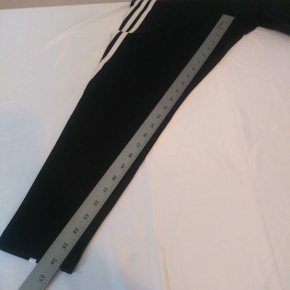 Adidas Aeroready Women's Size XL High Rise 3 Striped Compression Active Pants - Picture 12 of 12